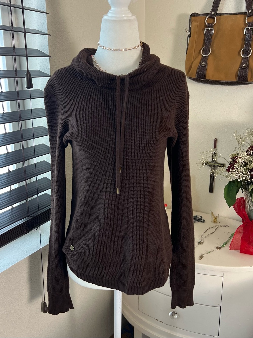 Brown Cotton Ralp Lauren Sweater Size Small